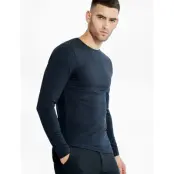 Bread & Boxers Long Sleeve Slim - Navy - M