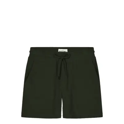 Bread & Boxers Terry Shorts Khaki Green