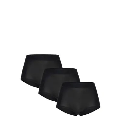 Brief 3 P Boxer High 360 Stre Lingerie Panties High Waisted Panties Black Lindex