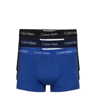 3P Low Rise Trunk Boxerkalsonger Black Calvin Klein