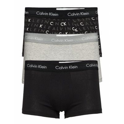3P Low Rise Trunk Boxerkalsonger Black Calvin Klein