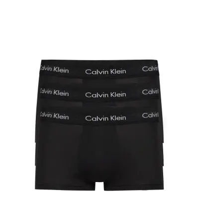3P Low Rise Trunk Boxerkalsonger Black Calvin Klein