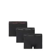 3P Low Rise Trunk Boxerkalsonger Black Calvin Klein