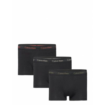 3P Low Rise Trunk Boxerkalsonger Black Calvin Klein