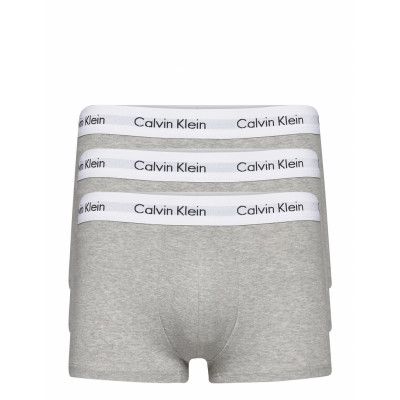 3P Low Rise Trunk Boxerkalsonger Grå Calvin Klein