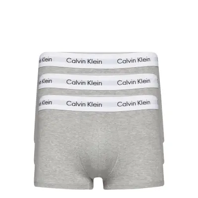 3P Low Rise Trunk Boxerkalsonger Grey Calvin Klein
