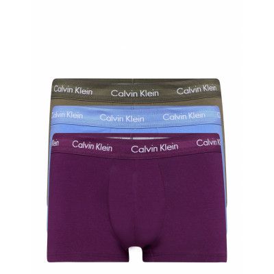 3P Low Rise Trunk Boxerkalsonger Multi/mönstrad Calvin Klein