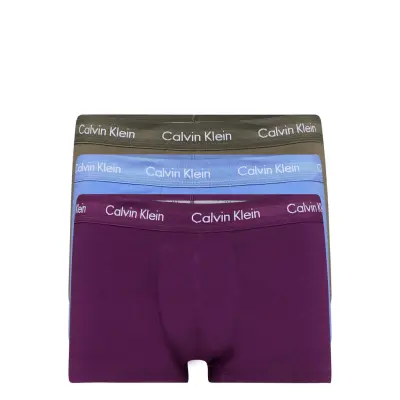 3P Low Rise Trunk Boxerkalsonger Multi/mönstrad Calvin Klein
