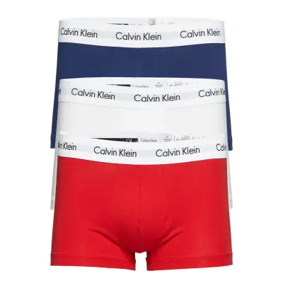 3P Low Rise Trunk Boxerkalsonger Multi/mönstrad Calvin Klein
