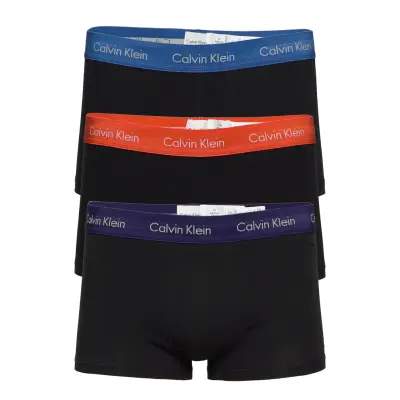 Low Rise Trunk 3Pk Boxerkalsonger Svart Calvin Klein