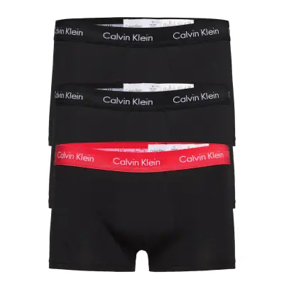 3p Low Rise Trunk Boxerkalsonger Svart Calvin Klein