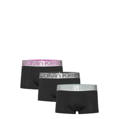 Low Rise Trunk 3Pk Boxerkalsonger Svart Calvin Klein