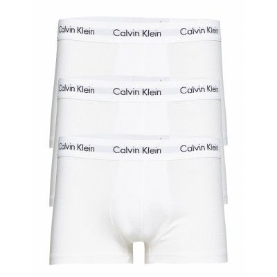 3P Low Rise Trunk Boxerkalsonger Vit Calvin Klein