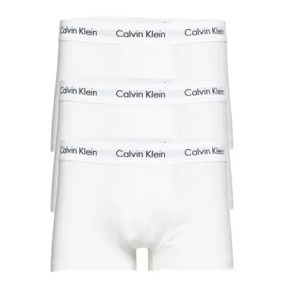 3P Low Rise Trunk Boxerkalsonger Vit Calvin Klein