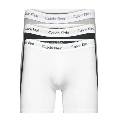 Boxer Brief 3Pk Boxerkalsonger Black Calvin Klein