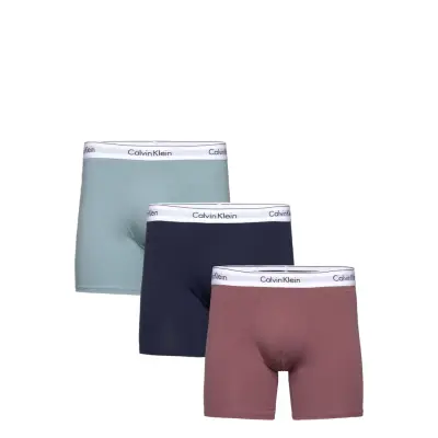 Boxer Brief 3Pk Boxerkalsonger Rosa Calvin Klein