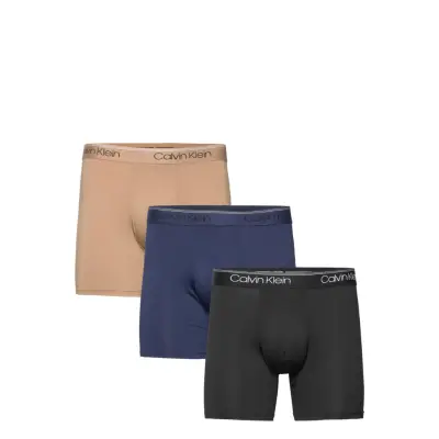 Boxer Brief 3Pk Boxerkalsonger Svart Calvin Klein