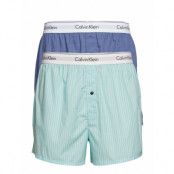 Boxer Slim 2Pk *Villkorat Erbjudande Underwear Boxer Shorts Blå Calvin Klein