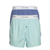 Boxer Slim 2Pk *Villkorat Erbjudande Underwear Boxer Shorts Blå Calvin Klein