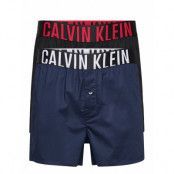 Boxer Slim 2Pk Underwear Boxer Shorts Blå Calvin Klein