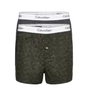 Boxer Slim 2pk Boxerkalsonger Grön Calvin Klein