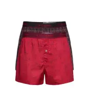 Boxer Slim 2pk Underwear Boxer Shorts Röd Calvin Klein