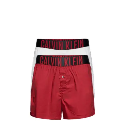 Boxer Slim 2Pk Underwear Boxer Shorts Röd Calvin Klein