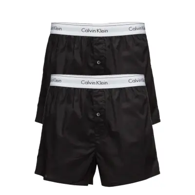 Calvin Klein Boxer Slim 2Pk Svart