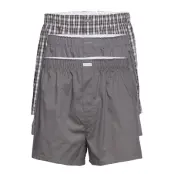 Boxer Wvn 3Pk Underwear Boxer Shorts Grå Calvin Klein