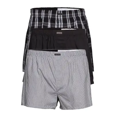 Boxer Wvn 3Pk Underwear Boxer Shorts Multi/patterned Calvin Klein