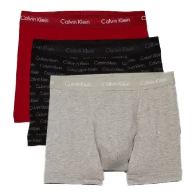 Calvin Klein 3-pack Holiday Cotton Stretch Trunks