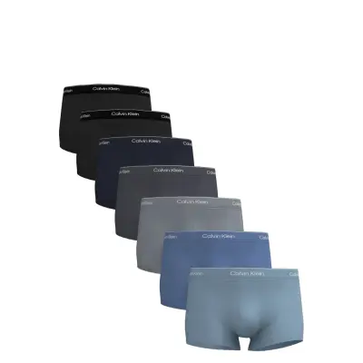 Calvin Klein Low Rise Trunk 7Pk - Black - L