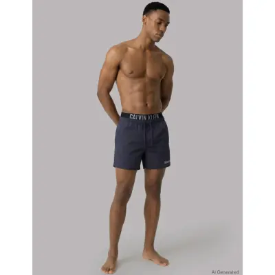 Calvin Klein Medium Drawstring Boxer - Navy - L