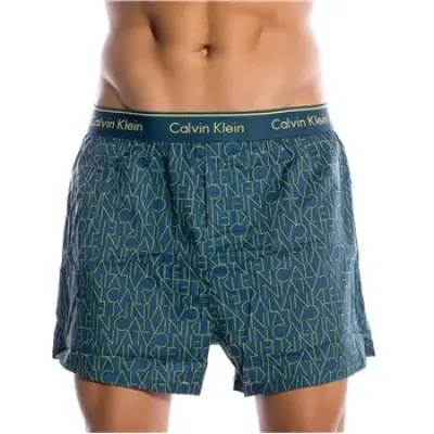Calvin Klein Traditional Fit Woven Boxer Logo * Fri Frakt *