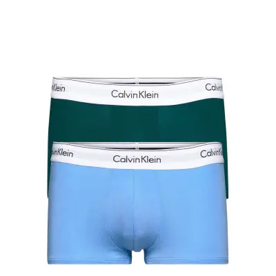 Low Rise Trunk 2pk Boxerkalsonger Blå Calvin Klein