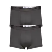 Low Rise Trunk 2Pk Boxerkalsonger Grå Calvin Klein