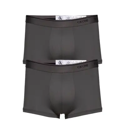 Low Rise Trunk 2Pk Boxerkalsonger Grå Calvin Klein