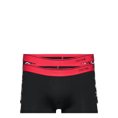 Low Rise Trunk 2Pk Boxerkalsonger Svart Calvin Klein