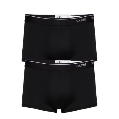 Low Rise Trunk 2Pk Boxerkalsonger Svart Calvin Klein