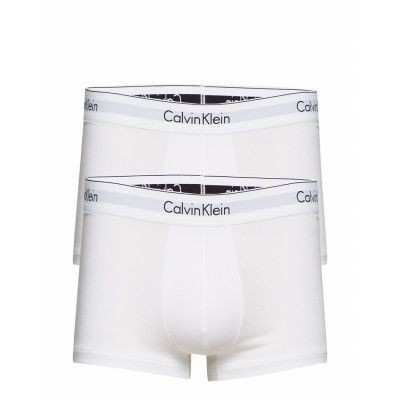 Low Rise Trunk 2pk Boxerkalsonger Vit Calvin Klein