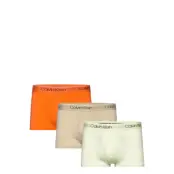 Low Rise Trunk 3Pk Boxerkalsonger Beige Calvin Klein