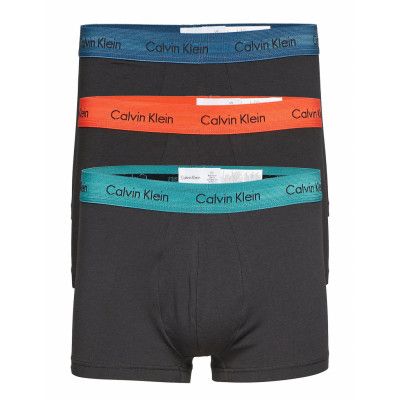 Low Rise Trunk 3Pk Boxerkalsonger Blå Calvin Klein