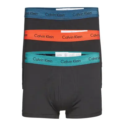 Low Rise Trunk 3Pk Boxerkalsonger Blå Calvin Klein