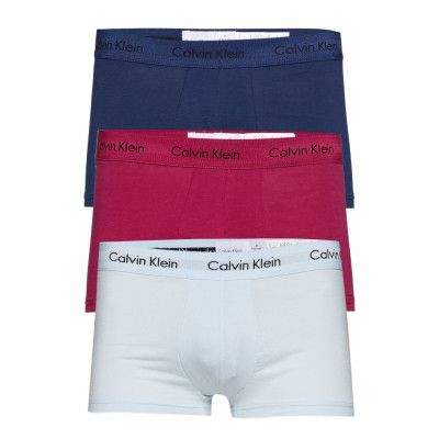 Low Rise Trunk 3Pk Boxerkalsonger Blå Calvin Klein