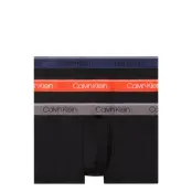 Low Rise Trunk 3Pk Boxerkalsonger Black Calvin Klein