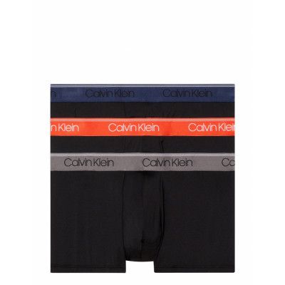 Low Rise Trunk 3Pk Boxerkalsonger Black Calvin Klein