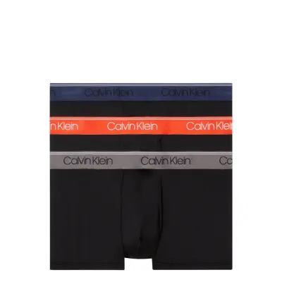 Low Rise Trunk 3Pk Boxerkalsonger Black Calvin Klein
