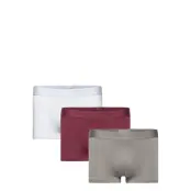 Low Rise Trunk 3Pk Boxerkalsonger Grå Calvin Klein