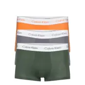 Low Rise Trunk 3Pk Boxerkalsonger Grön Calvin Klein