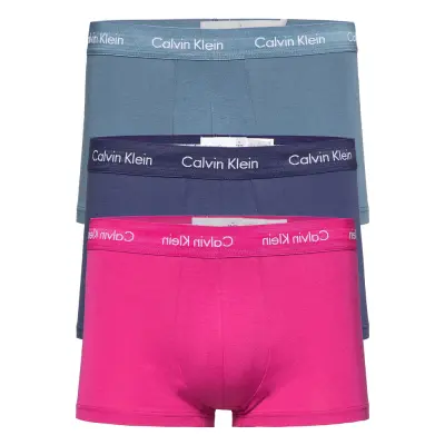 Low Rise Trunk 3Pk Boxerkalsonger Rosa Calvin Klein